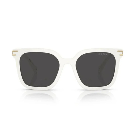 Miu Miu MU13WS 1425S0 55 Sunglasses White Frame Gray Lens - Picture 2 of 3